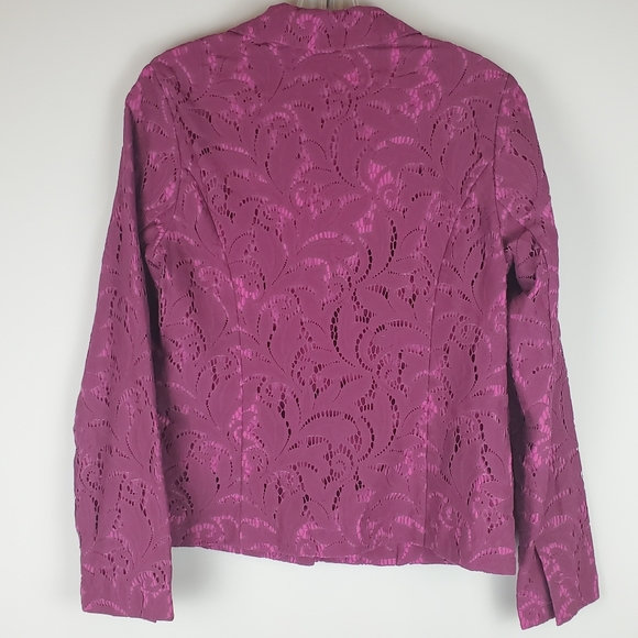 CAbi Frolic Plumberry Lace Jacket - Picture 2 of 7